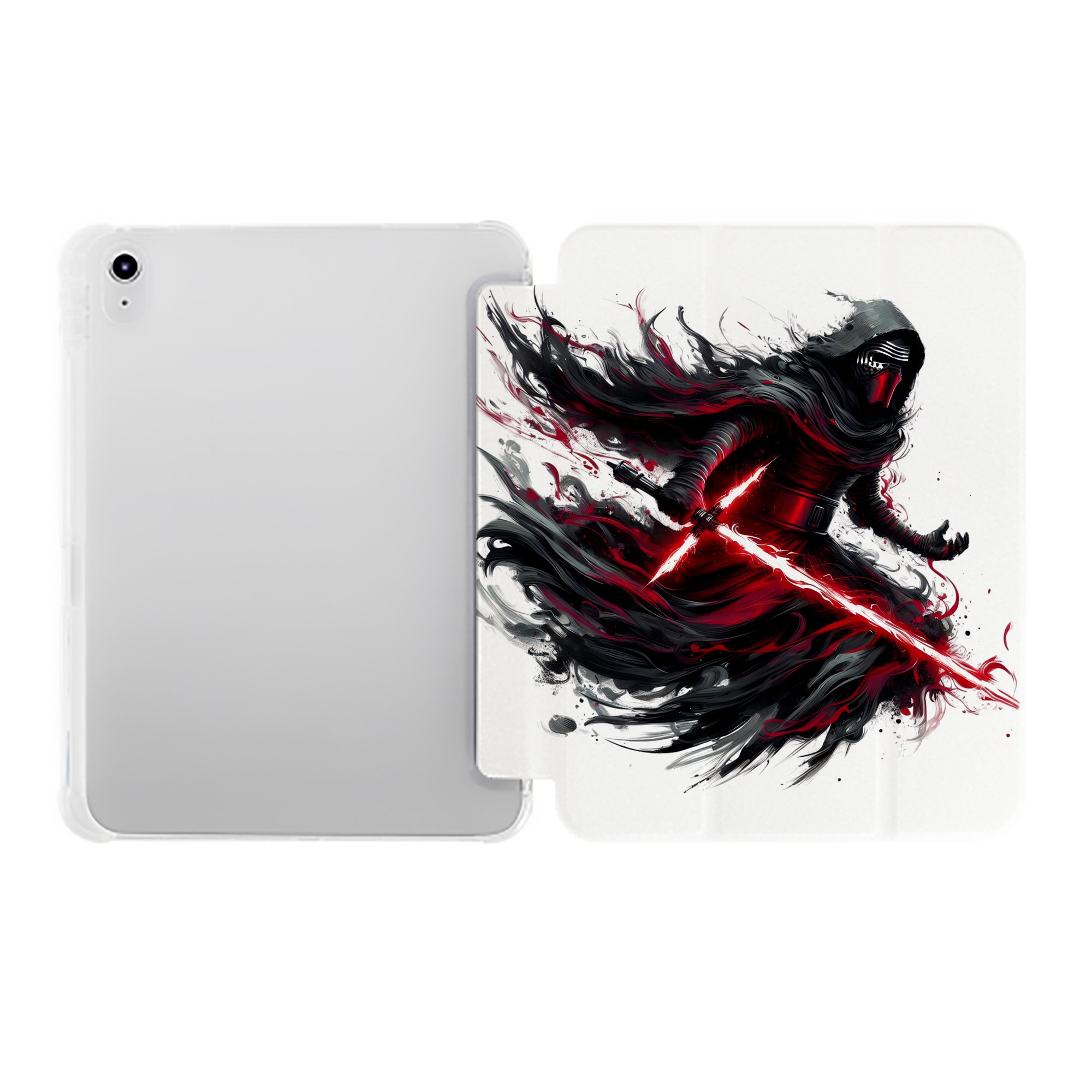 （画像用） スター・ウォーズ Star Wars IPad ケース ペン収納付き 三つ折りスタンド PUレザー×シリコン 対応機種9.5/10.5/10.9インチ